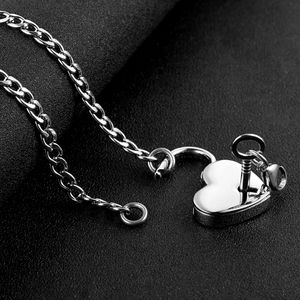 Steel Real Locking Heart Necklace ❤️ 🗝